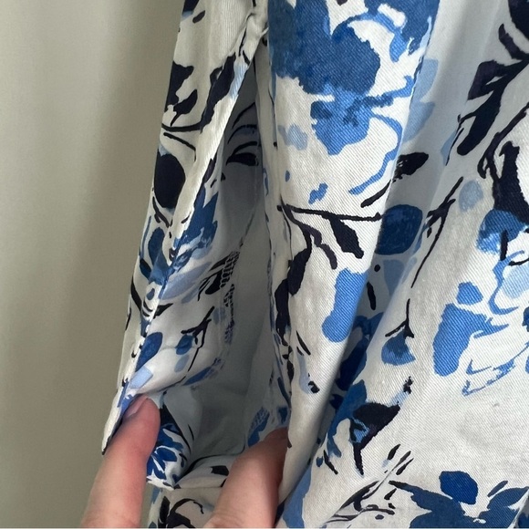 Free Assembly Cotton Sleeveless Square Neck Midi Dress 3X Floral Cottagecore - Picture 14 of 16